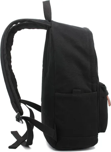 Vista 5 de kayond Bolsa de lona ligera para portátil de estilo casual, mochilas de viaje duraderas, mochila para hombres y mujeres, mochila de moda para Negro