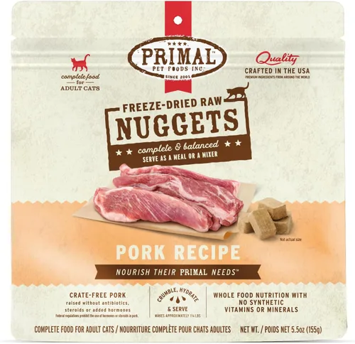 Vista 18 de Primal Nuggets de Alimento Crudo Liofilizado para Gatos de Res y Salmón, Comida Completa y Equilibrada o Topper, Premium, Saludable, Sin Granos