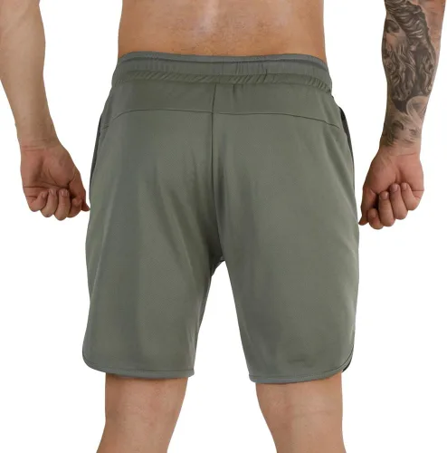 Vista 4 de Wangdo Pantalones cortos de entrenamiento para hombre de 7 pulgadas, pantalones cortos deportivos para bicicleta, pantalones cortos de gimnasio