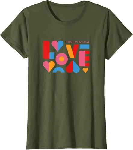 Vista 18 de USPS Camiseta Forever USA Love, Negro