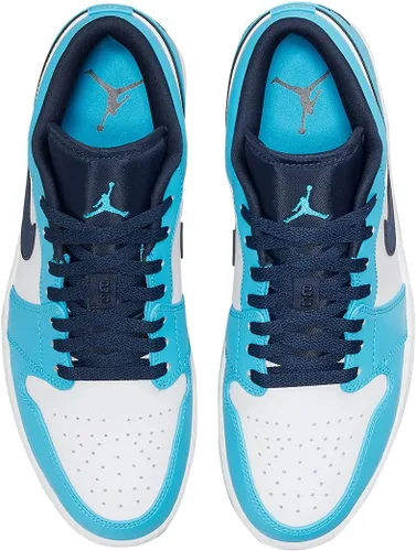 Vista 4 de Nike - Tenis de baloncesto para hombre, BlancoDk Powder Blue-Obsidiana, 12