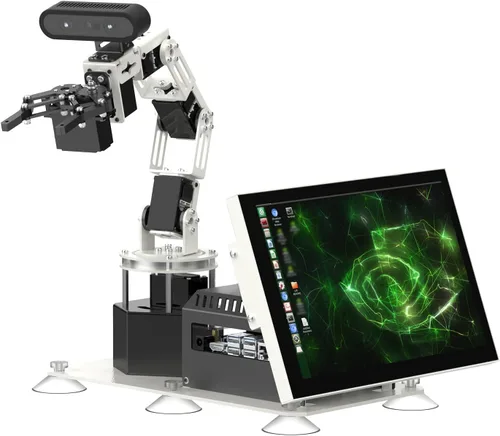 Vista 15 de Yahboom 6DOF Kit de brazo robótico de programación 3D, agarre adaptativo 3D, inteligencia incorporada, modelo de IA grande para ingenieros mecánicos