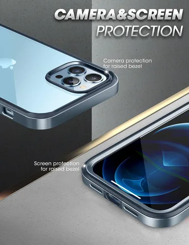 Vista 6 de SUPCASE UB - Funda Edge Pro Series para iPhone 13 Pro Max (lanzamiento 2021) de 6.7 pulgadas, funda protectora transparente de marco delgado