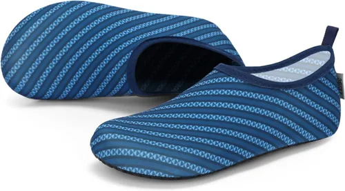 Vista 5 de VIFUUR - Zapatos para deportes acuáticos, calcetines acuáticos, de secado rápido, para yoga, dan la sensación de andar descalzo, sin cordones