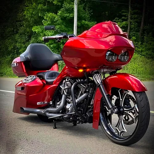 Vista 7 de Espejos retrovisores de manillar rectangular de 8 mm/10 mm en color negro para motocicletas, compatibles con Harley Street Glide, Road King