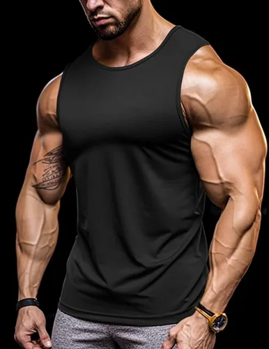 Vista 7 de COOFANDY Paquete de 3 camisetas sin mangas de entrenamiento para hombre, para gimnasio, culturismo, fitness, muscular, camisetas