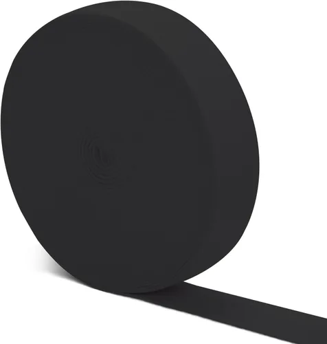 Vista 11 de Airisoer Banda elástica de 1/2 pulgada para costura, bandas elásticas de alta elasticidad de 12 yardas para cinturas, pantalones, ropa y Negro