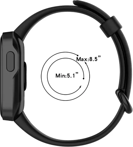 Vista 7 de Replacement Smartwatch Bands Compatible with Xiaomi Mi Watch Lite/MiWatch Lite2, Soft Silicone Bands Adjustable Wristband Strap for Redmi Watc-2