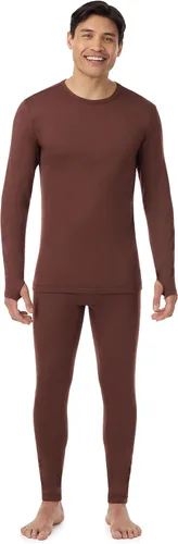 Vista 10 de Cuddl Duds Conjunto de Camiseta y Leggings de Ropa Interior Térmica para Hombres - Calzoncillos Largos Gruesos con Forro de Vellón - Capa Base