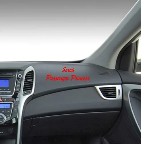 Vista 5 de Design Your Own Passenger Princess - Calcomanía de vinilo personalizada, letras iniciales, monograma, ventanilla de coche, regalo, placa