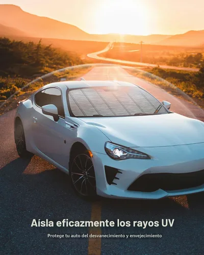 Vista 3 de Pigenius Parasol de parabrisas para Mazda 3 2019-2025 (Sedan/Hatchback), acabado plateado metálico Brushed Silver