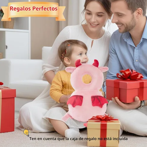 Vista 2 de Mochila protectora de espalda para bebé, almohadilla protectora de seguridad para niños pequeños, diseño suave, ajustable y ligero para caminar