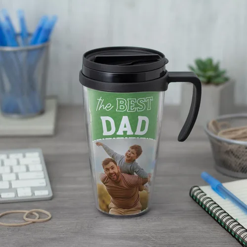 Vista 6 de Thermo-Temp Taza de viaje de 12 oz. Haz tu propia foto