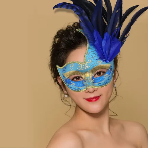 Vista 2 de Máscara de mascarada para parejas, Mardi Gras, máscara de fiesta de Halloween, griega y romana, veneciana para mujeres y hombres, máscara de fiesta