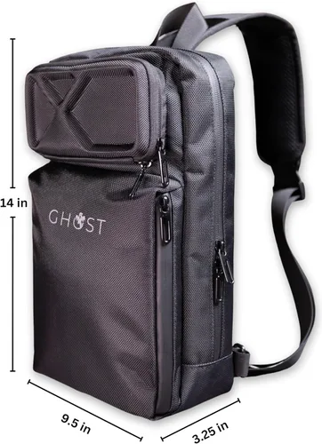 Vista 3 de Bolso cruzado para hombres y mujeres Mochila tipo bandolera, bolsa de hombro para hombre Resistente al agua Funda protectora para gafas de sol