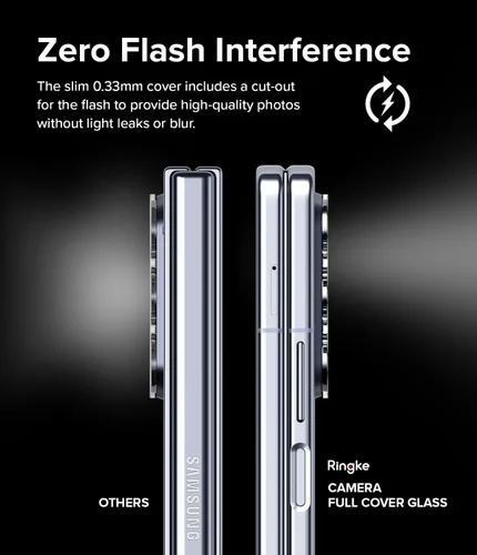 Vista 9 de Ringke Cristal de cámara [protección multicapa] compatible con Samsung Galaxy Z Fold 5, protector de lente de cámara de vidrio templado, 2