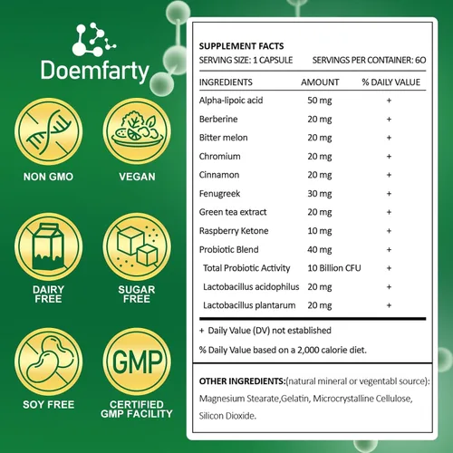 Vista 4 de Suplemento GLP-1, GLP-1 Activate con 10 mil millones de probióticos de múltiples cepas UFC. Producción naturalmente GLP1, cápsulas probióticas GLP-1