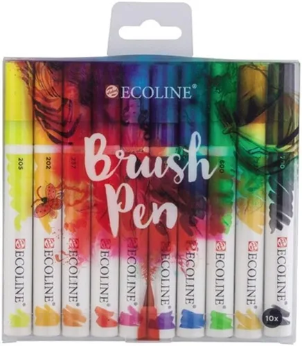Vista 7 de Ecoline Pluma Brocha Sepia deep 440 (11504400)
