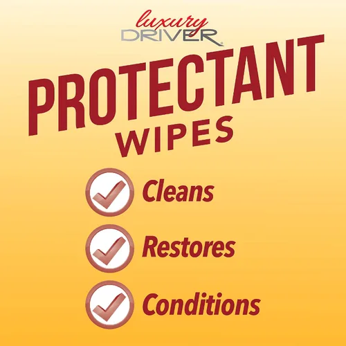 Vista 4 de Toallitas protectoras de limpieza interior para salpicadero de neumáticos para brillo y vinilo protector de plástico para limpieza de salpicaderos
