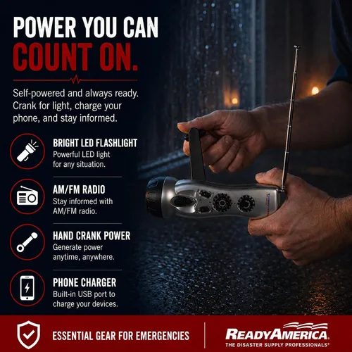 Vista 6 de Ready America Linterna de emergencia.