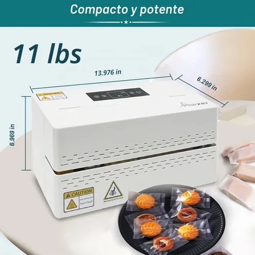 Vista 7 de Phezer Máquina de sellado térmico continuo, sellador automático de banda de bolsas de plástico comercial con control digital de 32.0-482.0 °F