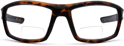 Vista 7 de VITENZI Gafas de seguridad bifocales con lectores envolventes para deportes de seguridad Lecce Negro
