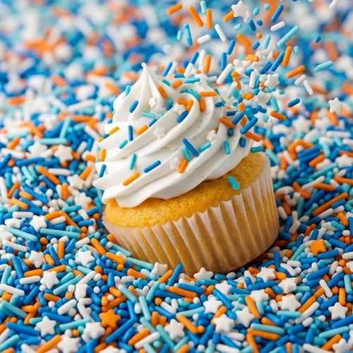 Vista 17 de Gránulos Azúcar de color Gránulos patrióticos Espolvorear rojo, blanco y azul Azúcar de cóctel Espolvorear para cupcakes Gránulos