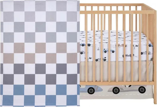 Vista 2 de Lambs & Ivy – Juego de cama para cuna de 3 piezas, diseño de autos/transporte, para bebé