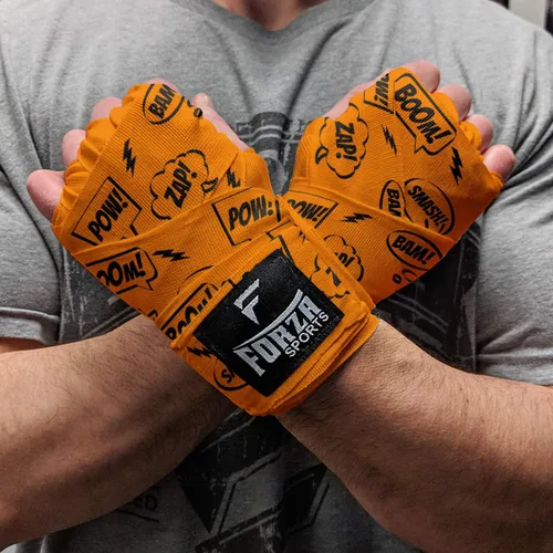 Vista 24 de Forza Sports Vendas de boxeo y MMA estilo mexicano de 180" Concientización sobre el autismo Azul
