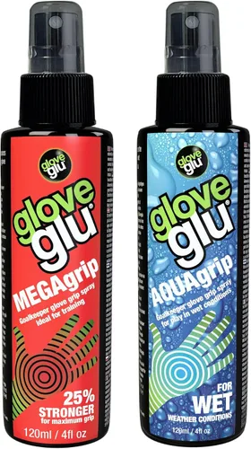 Vista 3 de gloveglu - Guantes de portero en espray Guantes de portero de 4.1 fl oz en aerosol MEGAgrip + guante de portero de 1.7 fl oz en aerosol para lavar