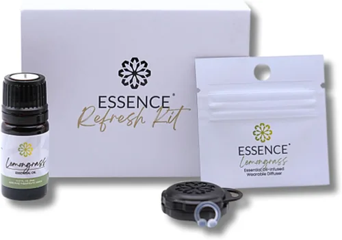 Vista 33 de Essence - Difusor nasal de aromaterapia portátil, anillo de nariz de aceite esencial de bergamota, inhalador de silicona para apoyo del estrés