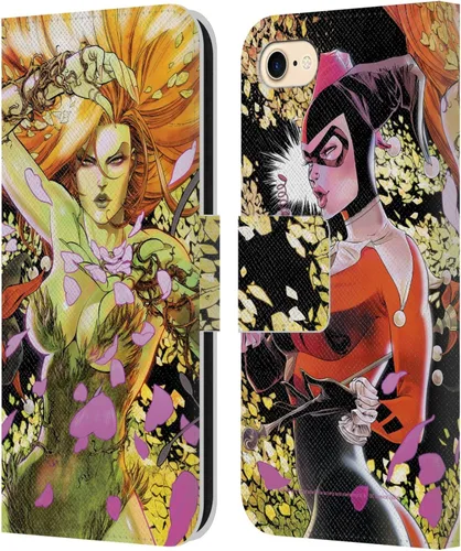 Vista 51 de Head Case Designs Officially Licensed Batman DC Comics Batman #609 Hush Gotham City Sirens Leather Wallet Case Compatible with Apple iPhone 7/8 / SE