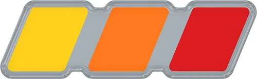 Vista 4 de Insignia tricolor - Compatible con Toy Taco, Tun y 4Run Negro con escala de grises TRI