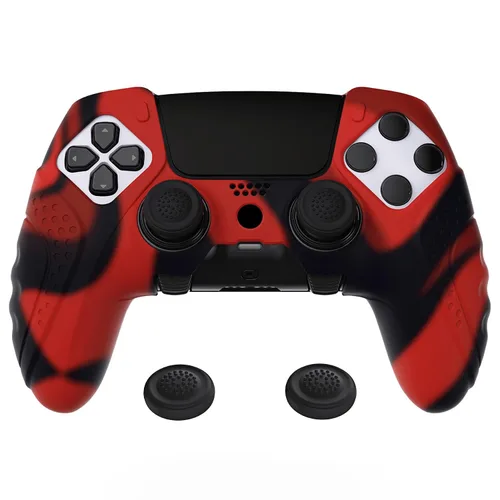 Vista 37 de PlayVital Guardian Edition Anti-Slip Ergonomic Silicone Cover Case for ps5 Edge Controller, Soft Rubber Protector Skin for ps5 Edge Wireless