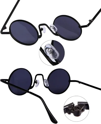 Vista 4 de NUTRIUPS Gojo Satoru - Gafas de sol Gojo Satoru para cosplay, accesorio de cosplay Jujutsu Kaisen, Negro