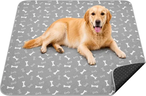 Vista 16 de Almohadillas lavables para orina para perros, paquete de 2 almohadillas reutilizables para cachorros, almohadillas de orina de perro de rápida