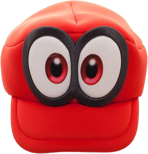 Vista 4 de Bioworld Super Mario Odyssey - Sombrero Cappy para niños accesorio de cosplay rojo Rojo