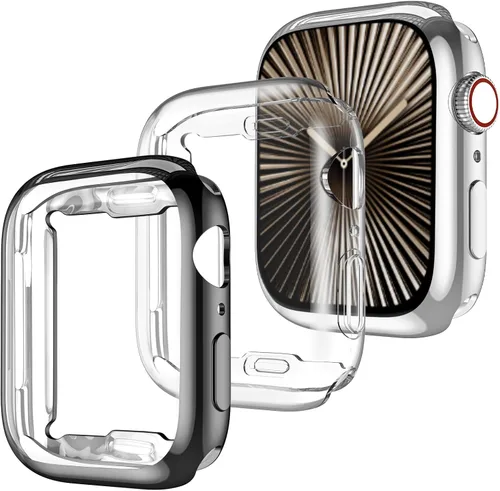 Vista 19 de GEAK - Juego de 3 fundas protectoras TPU compatibles con Apple Watch Series 11 10, protector de pantalla de 1.65 pulgadas, funda protectora completa