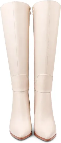 Vista 5 de Dance&Style Women's Leather Boots Block Heels Shoes Fall Boots Knee High