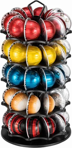 Vista 9 de FlagShip Carrusel Portacápsulas de Café de 3 Niveles para Cápsulas Vertuo de Metal Instalación Fácil Pequeño para Soporte de Cápsulas Vertuo