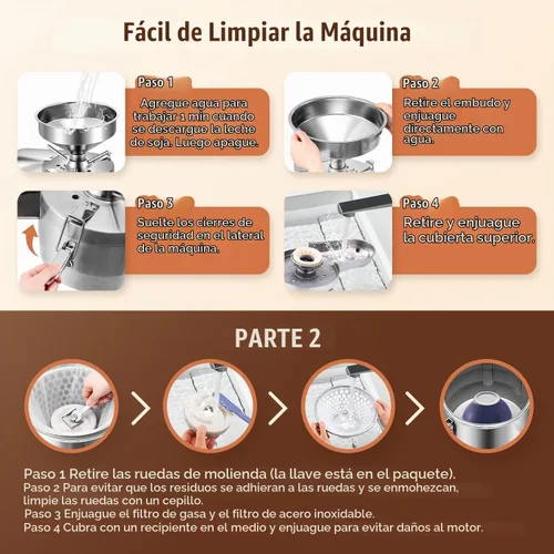 Vista 6 de Moongiantgo Fabricante comercial de la leche de soja, fabricante automático de la leche de soja para la leche de soja, tofu, fabricante eficiente