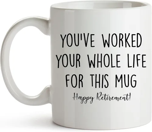 Vista 7 de YouNique Designs Taza de jubilación fresca para hombres y mujeres 2024, 11 onzas, taza de feliz jubilación, divertida taza de café de jubilación