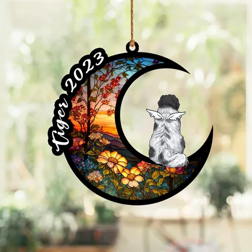 Vista 119 de Nazenti Atrapasoles conmemorativo para perros, adornos de Navidad personalizados para perros, adorno de Navidad, regalos conmemorativos para perros