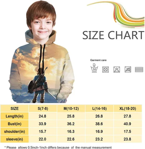 Vista 4 de JETEZ Sudaderas con capucha para niños y niñas con impresión 3D unisex