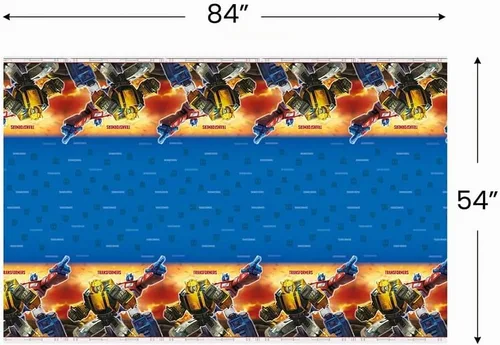 Vista 3 de Unique Transformers - Mantel rectangular de plástico para mesa, 54 x 84 pulgadas, 1 unidad
