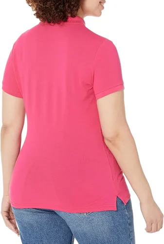 Vista 5 de Camiseta de polo Nautica para mujer de manga corta 5 botones transpirable 100 algodón