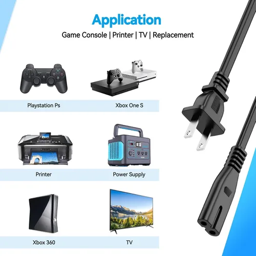Vista 2 de Cable de alimentación de CA UL de 6 pies para 55UM7300PUA 55 "4K Ultra HD Smart LED TV