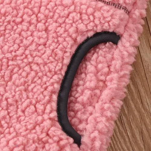 Vista 2 de TBUIALL Chaqueta de invierno de manga larga para niños y niñas, forro polar sólido con capucha y cremallera, abrigo grueso y cálido para niños