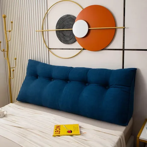 Vista 15 de Almohada de cabecera de cuña para reposo en cama, almohada de lectura, almohadas triangulares, almohadas de cuña para cabecero triangular, relleno
