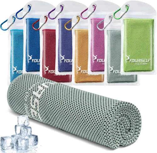 Vista 15 de Toalla refrigerante Syourself para un alivio instantáneo: toalla refrescante de 40 pulgadas x 12 pulgadas para jugar bolos o hacer ejercicio o yoga